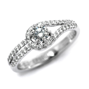 婚約指輪 安い プラチナ ダイヤモンド リング 0.5カラット 鑑定書付 0.50ctup Fカラー IFクラス 3EXカット H&C CGL