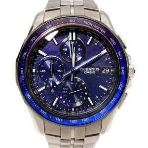 CASIO カシオ OCEANUS OCW-S7000C-2AJF オシアナス マンタ 電波ソーラー 限定1200本 Manta 日本製 チタン 紫 青 グラデーション 28008718