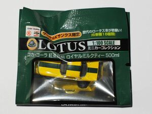 【未使用】サークルKサンクス LOTUS ミニカーコレクション 1:100 KYOSHO製 エラン イエロー・グリーンストライプ ELAN