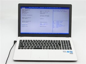 ASUS　X551M430　Celeron　N2815　1.86GHZ　メモリ2GB　HDD500GB　15.6　ノートパソコン　BIOSまで表示　　　ジャンク扱い 　