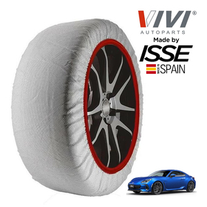 VIVI正規品 ISSE製造 SNOW SOCKS スバル BRZ ZD8 215/40R18 18インチ リア スノーソックス 布製 タイヤ チェーン 非金属 スペイン製