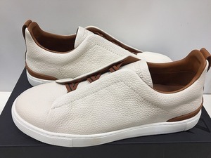 ゼニア Zegna ゼニア TRIPLE STITCH スリップオン ベージュ系 S4667Z