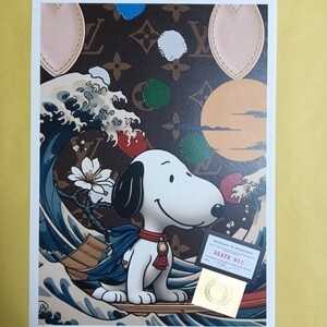 DEATH NYC 世界限定100枚 アートポスター　SNOOPY　スヌーピー　葛飾北斎　波　WAVE　Louis VUITTON MOUNTAIN　ドライブ トム エバハート