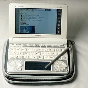 [動作品]美品　ケース付　★CASIO カシオ　EX-word DATAPLUS7 XD- N4700 電子辞書 白　TOEIC