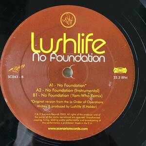 Lushlife / No Foundation　[Scenario Records - SC043]