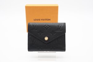 ☆安心の３大保証☆ ABランク ≪LOUIS VUITTON ルイ ヴィトン/三つ折り財布≫ M64060 アンプラント ポルトフォイユ ヴィクトリーヌ 黒 美品