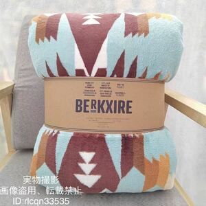 BERKXIRE フランネル 毛布 ブランケット シングル フランネル とろけるような手触り 180*200cm キャンプ　アウトドア 野外登山　