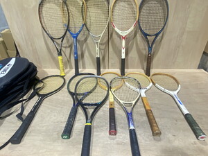 【２５－６２】テニスラケット まとめ売り PRO KENNEX/TECHNIX/YONEX/Prince/KAWASAKI 等 テニス ラケット カバー 等 現状品 長期保管品