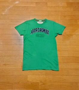 Abercrombie & Fitch アバクロ カレッジ　ロゴTシャツ　グリーン　2808240000000016