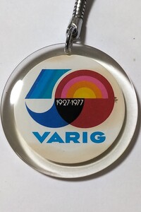 ヴァリグブラジル航空 50周年記念 キーホルダー VARIG ケース入り新品未使用 かつてのフラッグキャリア エアラインマニアのあなたにお薦め