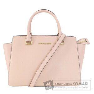 Michael Kors マイケルコース ロゴ 2WAY ハンドバッグ レザー レディース 中古