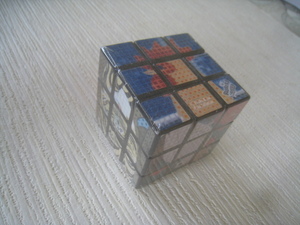 未開封品 ルービックキューブ　伊藤若冲　鳥獣花木図屏風柄　2006年　メガハウス　rubik