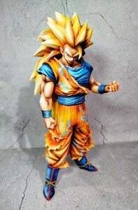 ドラゴンボール gros 超サイヤ人3孫悟空 フィギュア リペイント 海外限定PVC DRAGON BALL 二次元彩色 