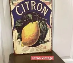 ビンテージ看板　Citron Vintage French Fruit 壁掛け