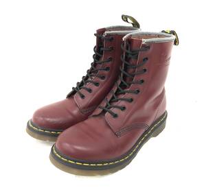 T11/067 Dr.Martens ドクターマーチン 8ホールブーツ チェリーレッド UK8 EU42 US L10 ボルドー