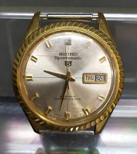 腕時計 SEIKO Sportsmatic5 6619-8090 自動巻き 21石 動作品 フェイスのみ セイコー スポーツマチック5