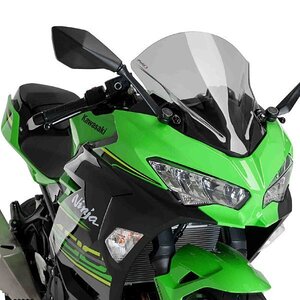 在庫あり Puig 9976H スクリーン Ninja400 Ninja250 (18-24) ニンジャ400 ニンジャ250 [スモーク] プーチ レーシング