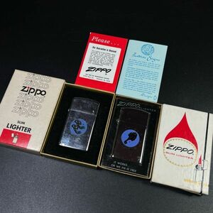 ビンテージ zippo scorpio さそり座（No.1610） GEMINI 双子座（No.1510） 2点 中古 箱付き