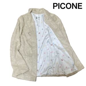 PICONE ピッコーネ ジャケット ベージュ40 L 内側総柄 