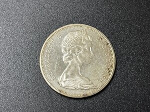 SM0701-12　コンビニ決済のみ　 カナダ　エリザベス2世　1ドル銀貨　1965年　コイン