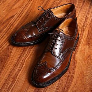 廃盤美品 Ralph Lauren × Crockett&Jones ラルフローレン クロケット&ジョーンズ製 コードバン ウィングチップ US8.5 ヴィンテージ