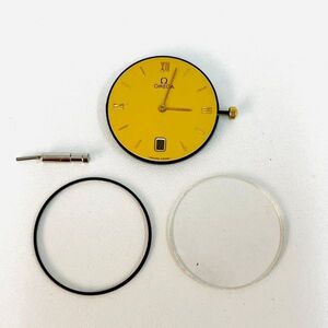 【動作未確認】OMEGA オメガ ゴールドカラー 文字盤のみ 時計部品 パーツ HO97