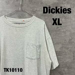 Dickies ディッキーズ Tシャツ 半袖 オフホワイト XL メンズ 夏服 コットン クルーネック 胸ポケット 無地 RN20697 USA 古着 TK10110