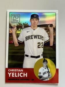 2021 Topps 70 Years of Topps Baseball Chrome Christian Yelich