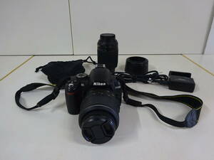 18462■NIKONニコン デジタルカメラ（望遠レンズ付） D3000 中古 ■