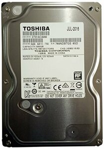 【中古】Toshiba dt01aca050 500 GB 7200 RPM 32 MBキャッシュSATA 6.0 GB / s 3.5インチ内蔵H