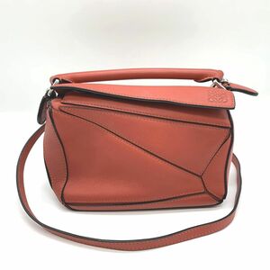 LOEWE ロエベ パズルバッグ ミニ ショルダーバッグ 2way レザー レッド 赤 レディース ファッション