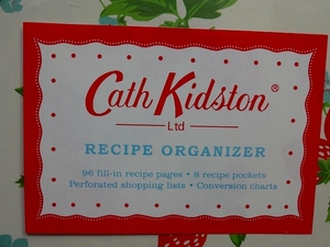 新品レアCath Kidston/キャスキッドソンLtd RECIPE ORGANIZERスクラップブック