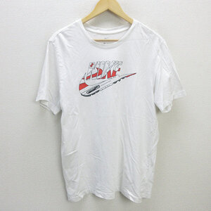 G■ナイキ/NIKE TEE プリントTシャツ/CT5657【XL】白/men