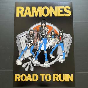 ポスター★ラモーンズ（The Ramones） - Road To Ruin(1978)★CBGB/NYパンク/ジョーイ・ラモーン