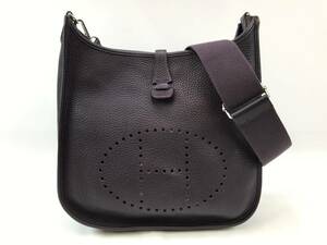 　☆エルメス【HERMES】エヴリン3 トロワ PM（ショルダーバッグ）トリヨンクレマンス　R刻印　中古　♯209219-25