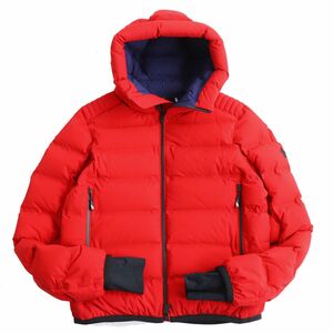 良品●19-20AW MONCLER GRENOBLE モンクレール グルノーブル LAGORAI ロゴパッチ付き フーデッドダウンジャケット レッド 3 正規品 メンズ