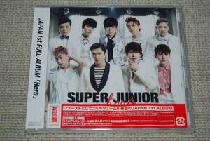 【訳アリ新品】SUPER JUNIOR CD「Hero」初回盤 ジャケットサイズカード(全9種のうちランダム1種))封入