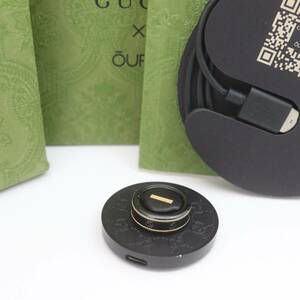 ITT8R4HNIS16 即決 本物 GUCCI グッチ Oura Ring オーラ リング スマートリング LE1 サイズ 7 充電器 取扱説明書 紙袋 ヘルスケア ブラック