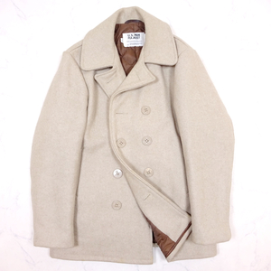 米国製 schott U.S.740N PEA COAT ショット ピーコート ベージュ 42 Pコート MADE IN USA