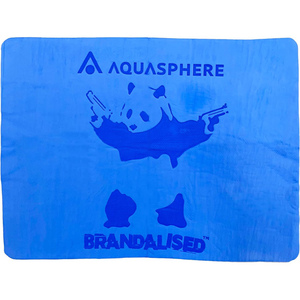 Aqua Sphere アクアスフィア バンクシー AS*BRANDALISED DRY TOWEL パンダガンズ ブルー 231111 [管理:1400001745]