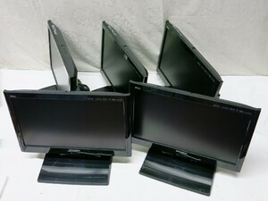 10K751 ミツビシ REAL 19型 液晶 [LCD-19LB3] 5台セット 通電まで確認 ※台ネジ欠品・イタミ多数※ 保証なし ジャンク扱い 売り切り