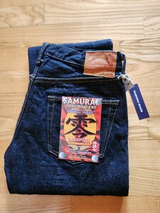 新作　送料込★SAMURAI JEANS サムライジーンズ　S5000VX Ⅱ　零モデル　17oz 武士道セルビッチ　やや細めのストレート　INDIGO W34