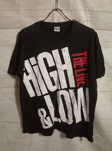 メンズ pg896 三代目 J Soul Brothers HiGH&LOW THE LIVE 半袖 Tシャツ 黒 会場限定