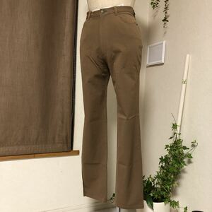 処分　Mサイズ　w64 cm ストレッチ　ストレート　定価5900円　未使用　ブラウン　やわらかい　90年代　茶　ハイウエスト　 美品　美脚