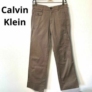 Calvin Klein カルバンクライン ブラウン チノパン メンズ おしゃれ