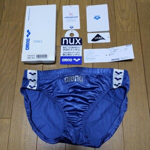 未使用 初期NUX OAR-4511 XOサイズ 競パン 強光沢 競泳水着 arena アリーナ ニュークス 箱付き