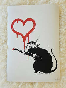 【模写】バンクシー Love Rat シルクスクリーン 50.0 × 35.0 cm