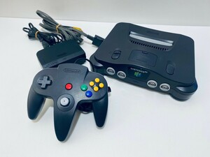 美品/ 動作品 nintendo64本体希少品 コントローラ セットニンテンドー64 本体　NINTENDO64 セットレトロゲーム (D-34)