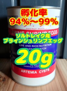 送料無料！金魚やメダカの稚魚に！【ブラインシュリンプエッグ】20g