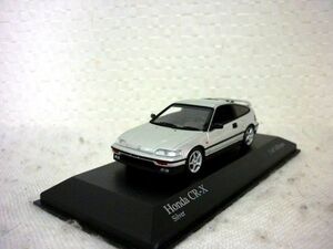 ミニチャンプス ホンダ CR-X クーペ 1989 1/43 ミニカー シルバー